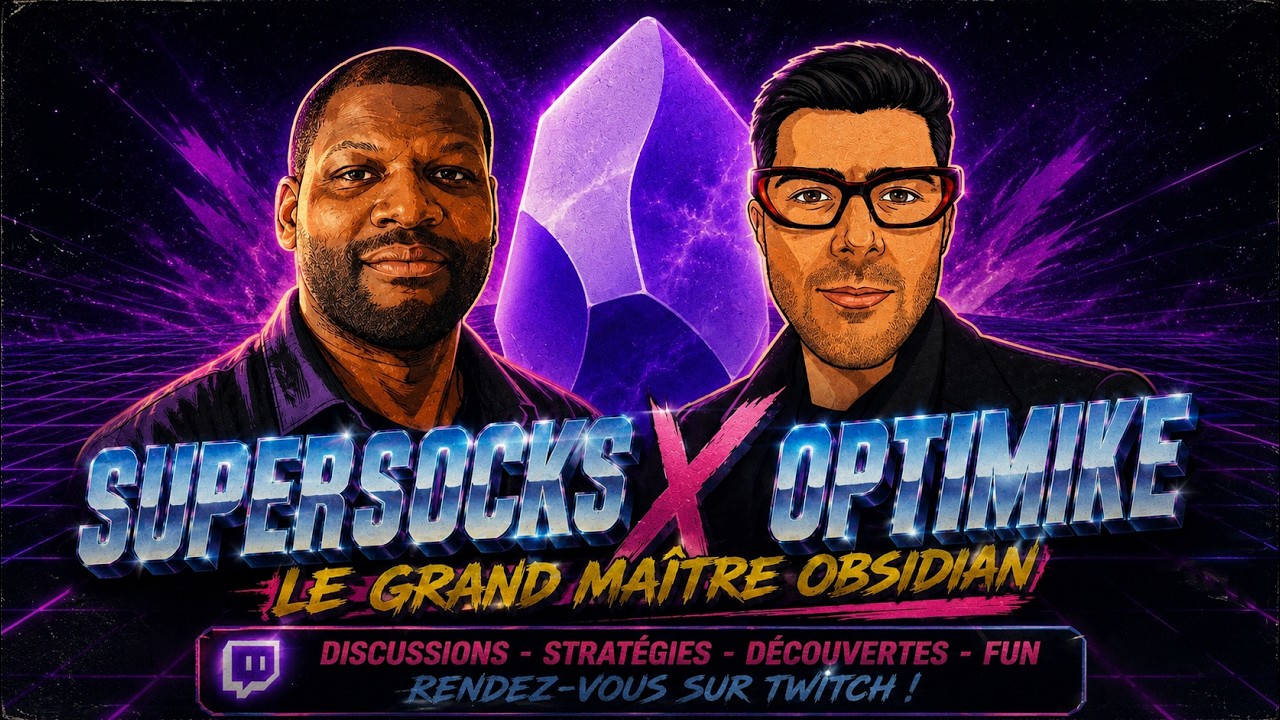 Miniature YouTube du live Obsidian à l'ère de l'agentique avec Optimike.